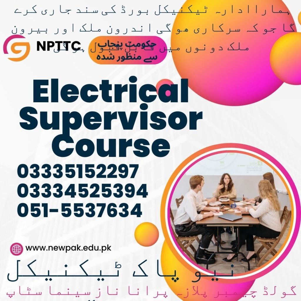 Electrical Supervisor Course In Rawalpindi 17