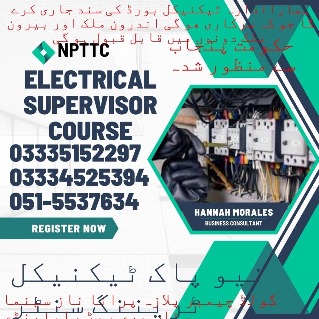 Electrical Supervisor Course In Rawalpindi 28