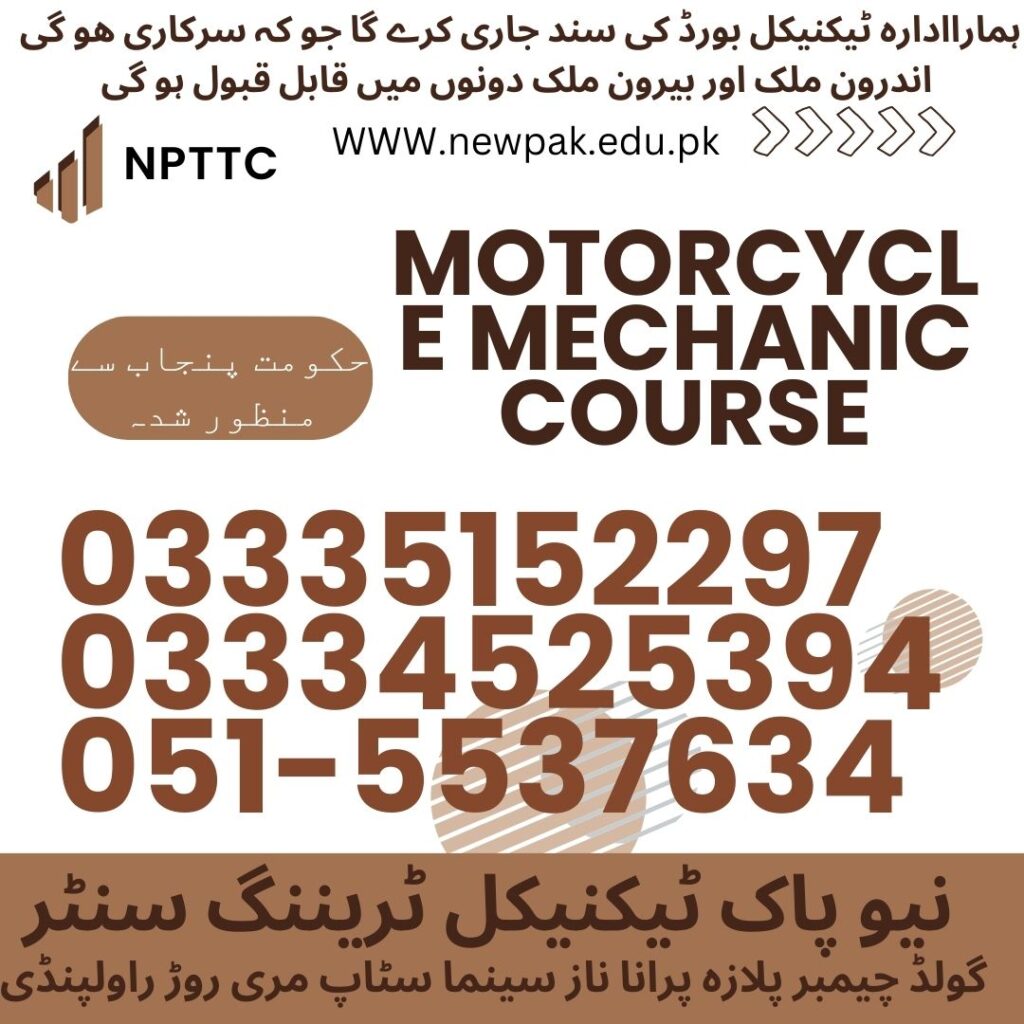 Motorcycle Mechanic Course In Rawalpindi 26