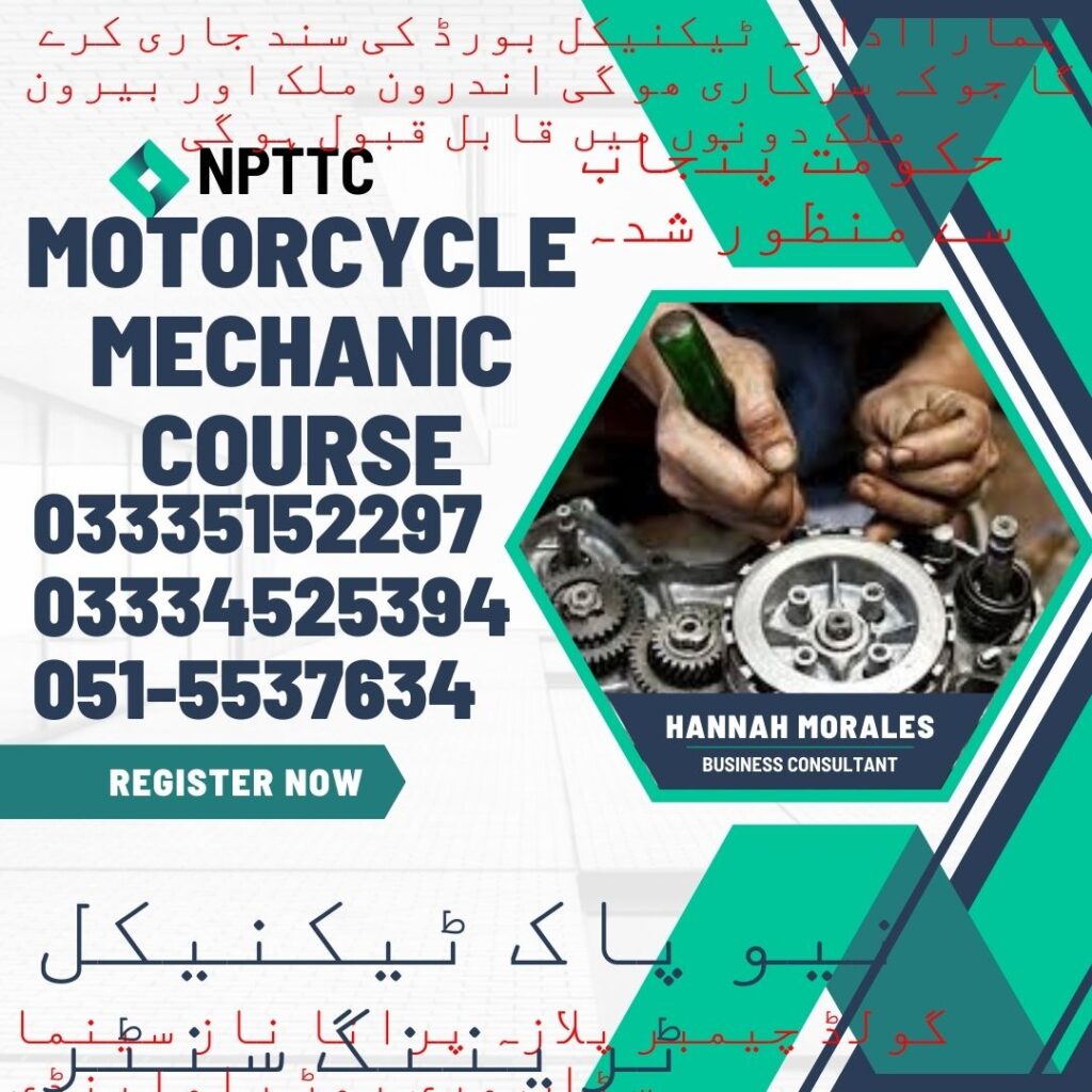 Motorcycle Mechanic Course In Rawalpindi 28