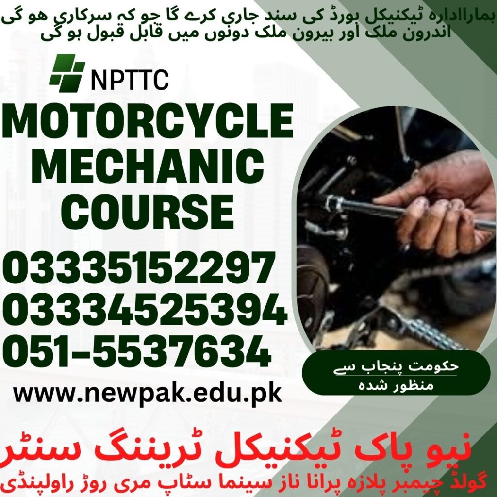 Motorcycle Mechanic Course In Rawalpindi 29