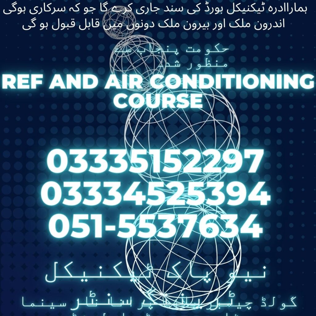 Ref and Air Conditioning Course In Rawalpindi 10