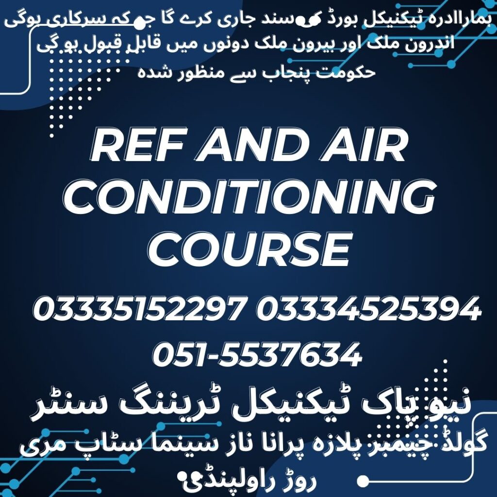 Ref and Air Conditioning Course In Rawalpindi 9