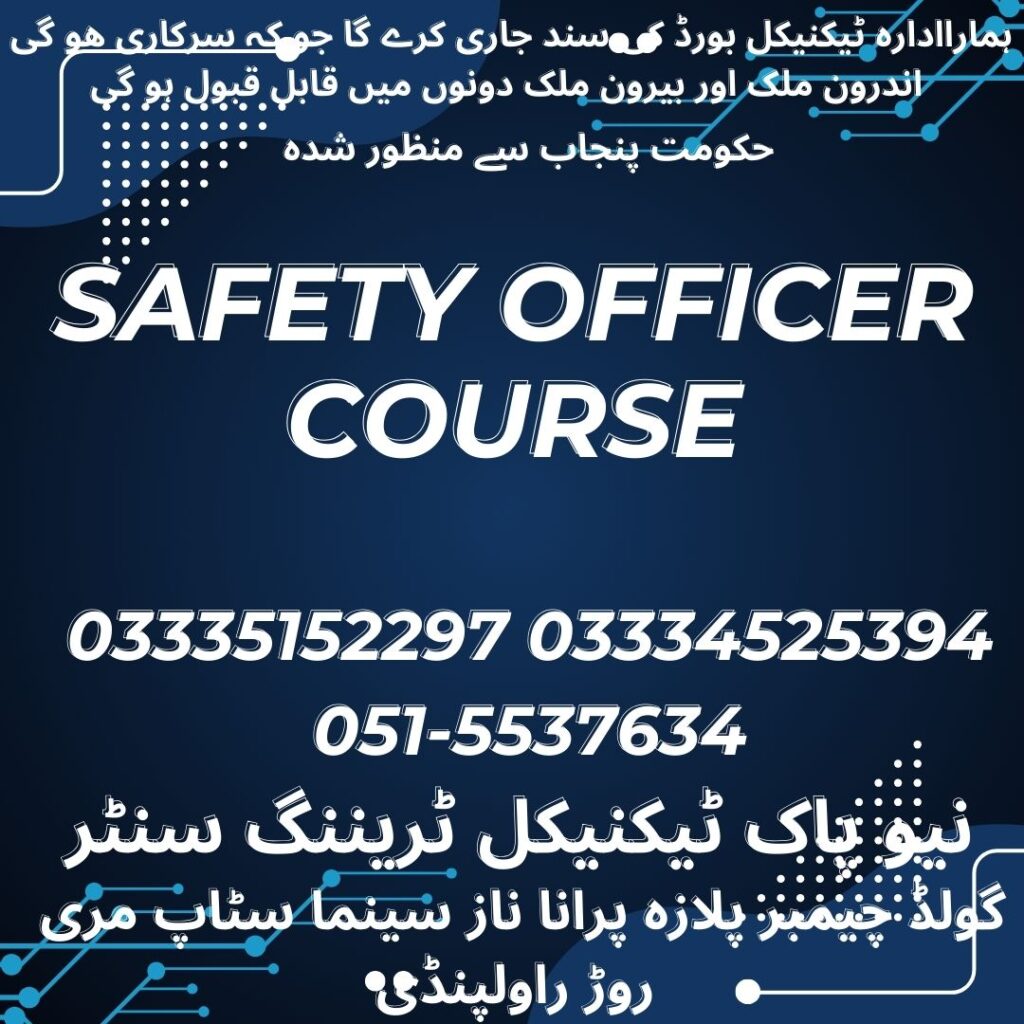 Safety Officer Course In Rawalpindi 9